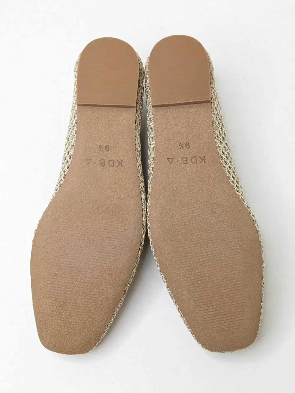 Kelsi Dagger Freya Gold Metallic Ballet Flats Women's 9.5